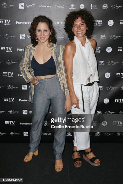 Blu Yoshimi and her mother Lidia Vitale attend the Floating Theatre premiere at Parco Centrale del Lago all'EUR on August 24, 2020 in Rome, Italy.