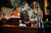 Hanging orthodox incense burner