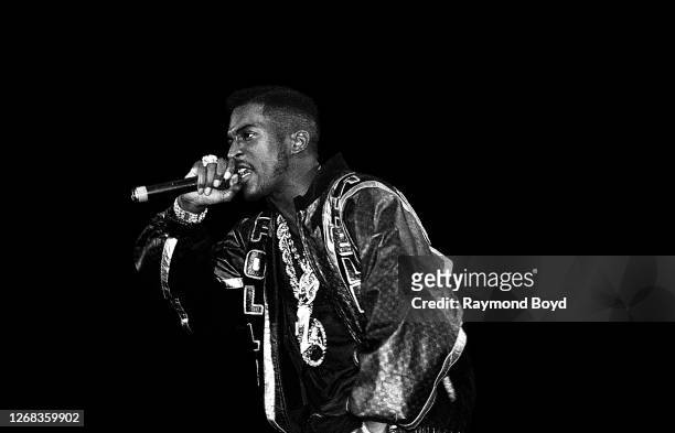 Rapper Rakim of Eric B. And Rakim performs at the Mecca Arena in Milwaukee, Wisconsin in August 1988.