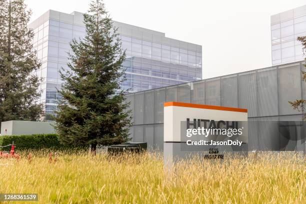 hitachi vantara building santa clara - hitachi ltd stock pictures, royalty-free photos & images