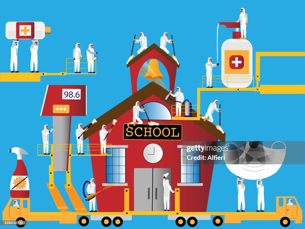 Sanitizing school