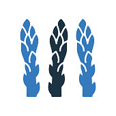Vegetable, sparrow grass icon design