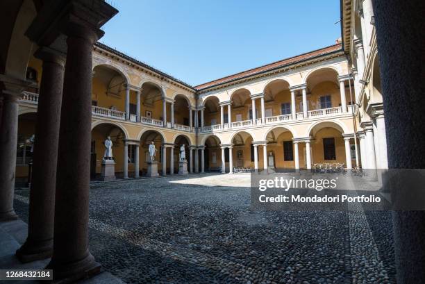 The famous university of Pavia. Pavia . August 20th, 2020