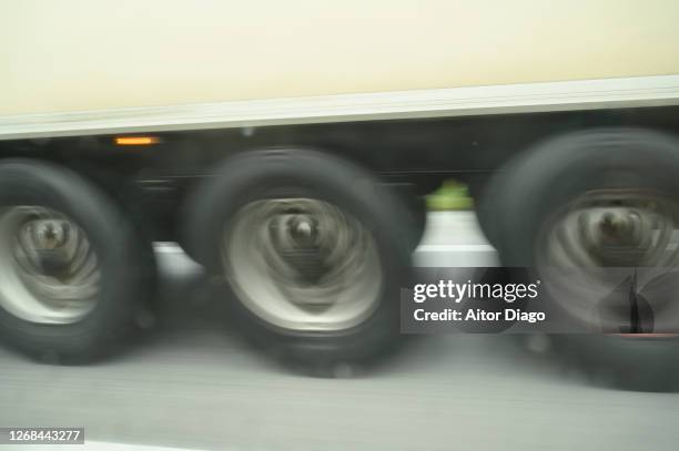 truck driving at high speed. shaky image. - shaky stock pictures, royalty-free photos & images