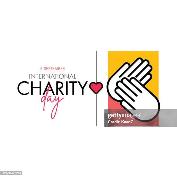 international day of charity vector design template stock illustration - hope logo stock illustrations