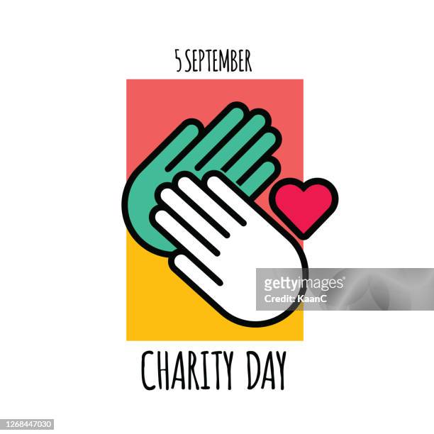 international day of charity vector design template stock illustration - hope logo stock illustrations