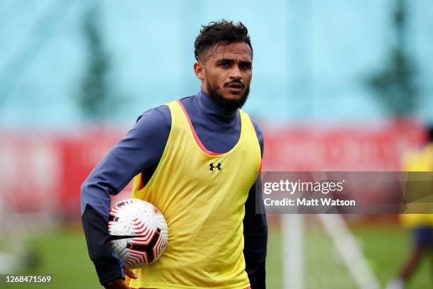 Sofiane Boufal during a Southampton FC training session at the Staplewood Campus on August 25, 2020 in Southampton, England.