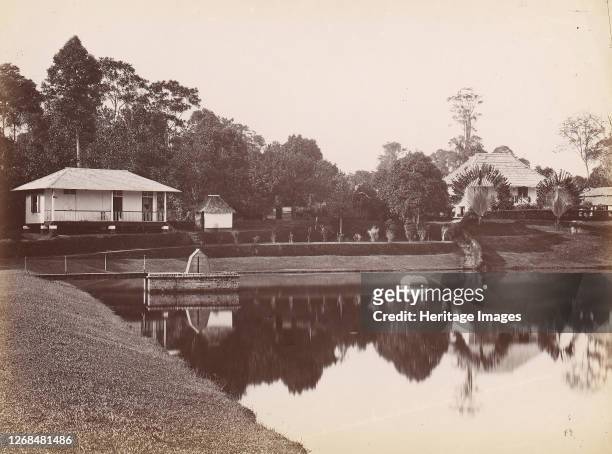 Water Reservoir at Thompson Road, Singapore, 1860s-70s. Artist Unknown.
