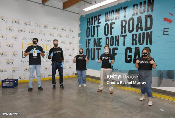 Jaime Camil joined volunteers at Los Angeles Regional Food Bank to kick off the “#FoodForThought” campaign, a partnership with the California Milk...