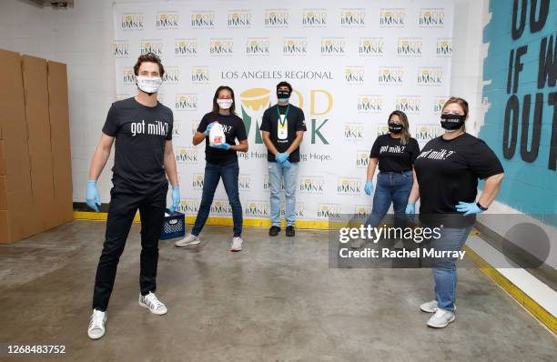 Matt Bomer joined volunteers at Los Angeles Regional Food Bank to kick off the “#FoodForThought” campaign, a partnership with the California Milk...