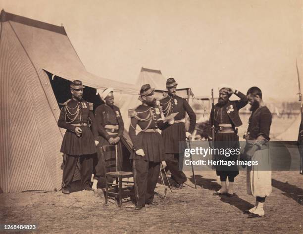 [Zouaves, Camp de Châlons], 1857. Artist Gustave Le Gray.