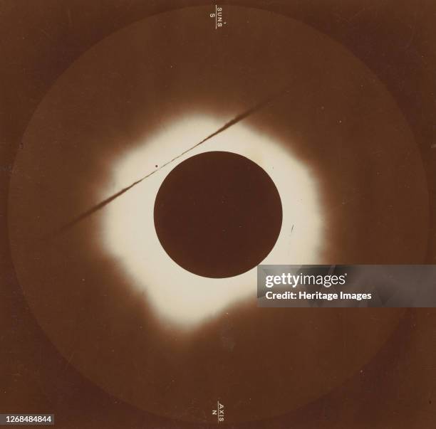 Solar Eclipse from Caroline Island, May 6, 1883. Artist H. A. Lawrence, C. Ray Woods.