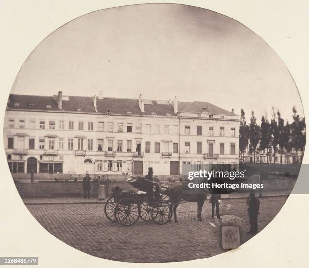 Visite d'un ami de Lille, 1854. Artist Louis-Pierre-Théophile Dubois de Nehaut.