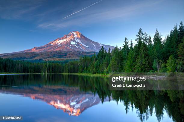 mount hood, oregon - monte hood imagens e fotografias de stock