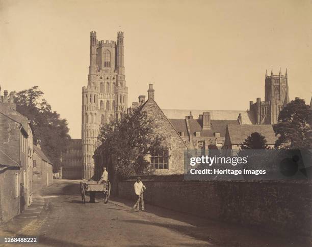Ely Cathedral, from the Grammar School, 1857. Artist Roger Fenton.