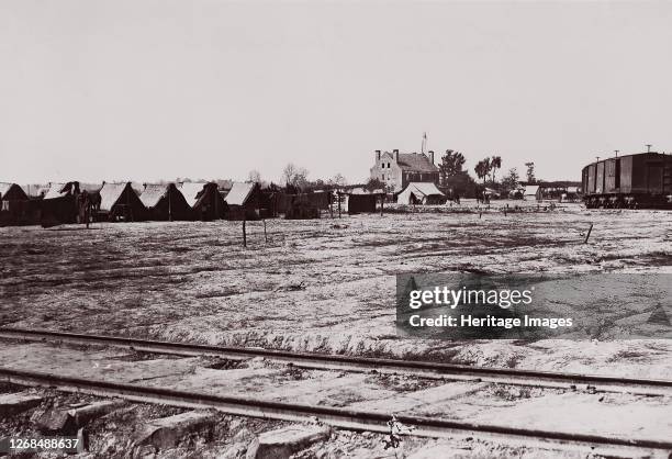 Warren Station, Virginia, 1861-65. Formerly attributed to Mathew B. Brady. Artist Tim O'Sullivan.