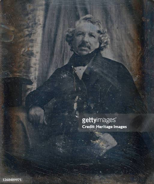 Louis-Jacques-Mandé Daguerre, circa 1844. Artist Unknown.