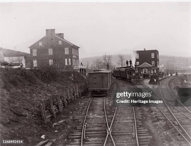 Hanover Junction, Pennsylvania, 1861-65. Formerly attributed to Mathew B. Brady. Artist Unknown.