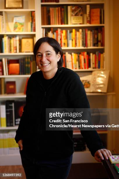 Celia Sack, owner of Omnivore, a new bookstore that is devoted to new and antiquarian cookbooks in San Francisco, Calif., on January 7, 2009.