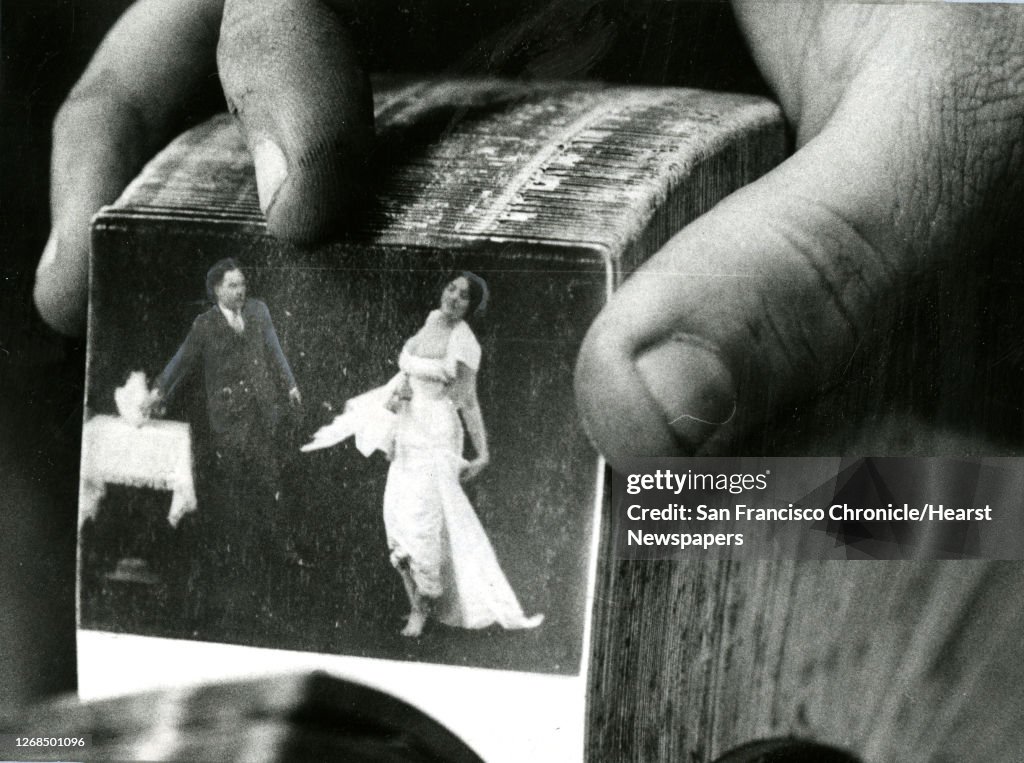 Images from a Moviola Machine at the Santa Cruz Beach Boardwalk. September 15, 1981