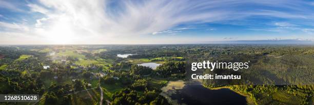 dzerbene - populated place in vidzeme region, latvia - latvia forest stock pictures, royalty-free photos & images