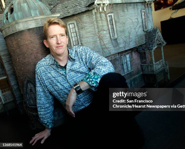Fangmeier in front of the actual model of the house used in the movie "Series of Unfortunate Events." Stephen Fangmeier's a special effects wizard...