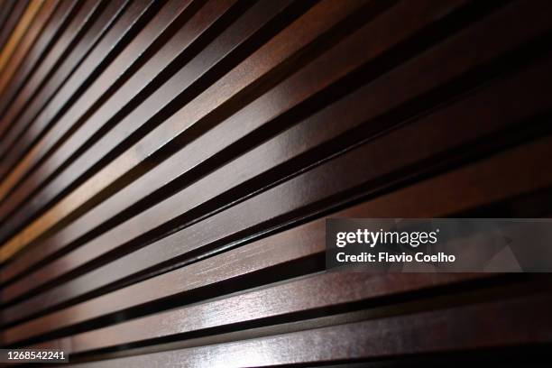 wooden slats background texture - modern wood panelling stock pictures, royalty-free photos & images