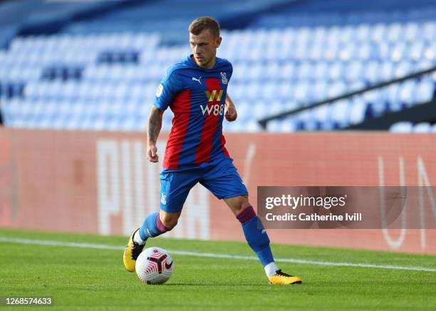 Max Meyer of Crystal Palace during the Pre-Season Friendly match between Crystal Palace and Oxford United at Selhurst Park on August 25, 2020 in...