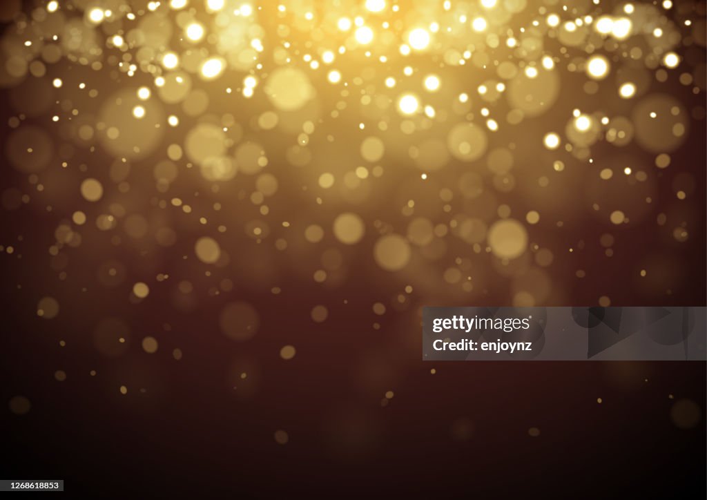 Fondo de diseño de brillo de Navidad de oro