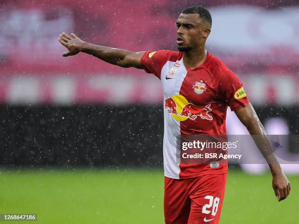 Antoine Bernede of Red Bull Salzburg during the pre season match between Red Bull Salzburg and Ajax on August 25, 2020 in Salzburg, Austria.