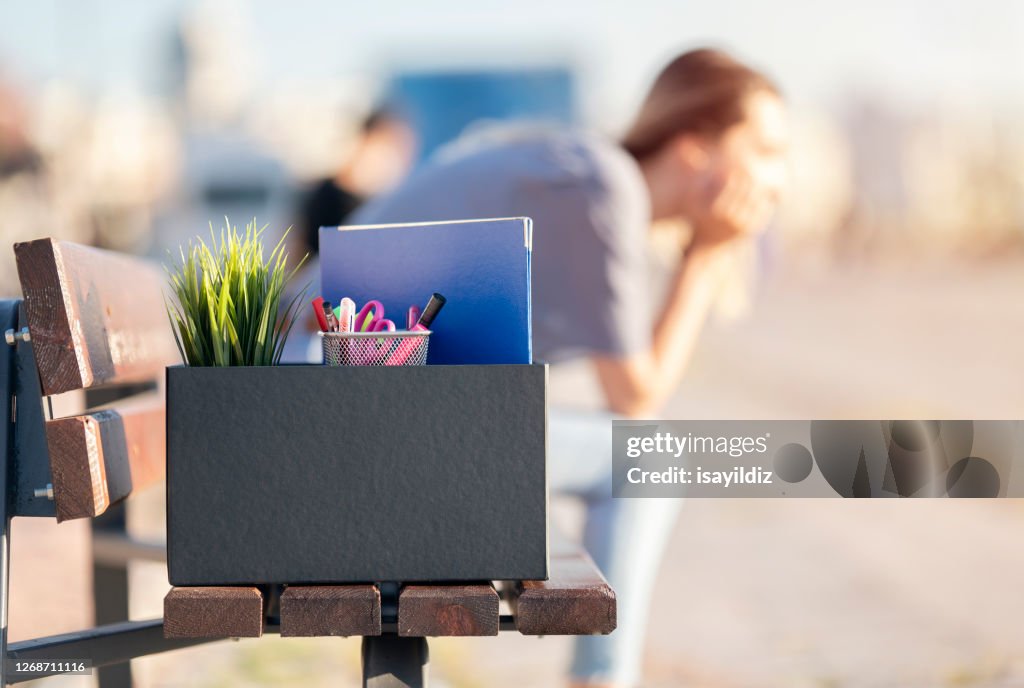 Unemployed young woman