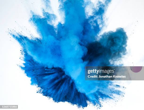 Blue Exploding Powder Blue Powder Explosion Photos and Premium High Res Pictures - Getty Images