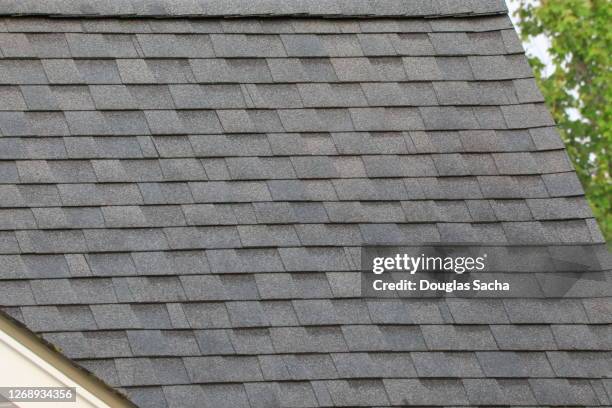 slanted garage roof - shingles illness stock pictures, royalty-free photos & images