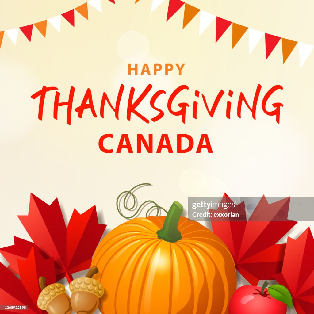 Celebrating Canadian Thanksgiving HighRes Vector Graphic Getty Images Celebrating Canadian Thanksgiving HighRes Vector Graphic Getty Images