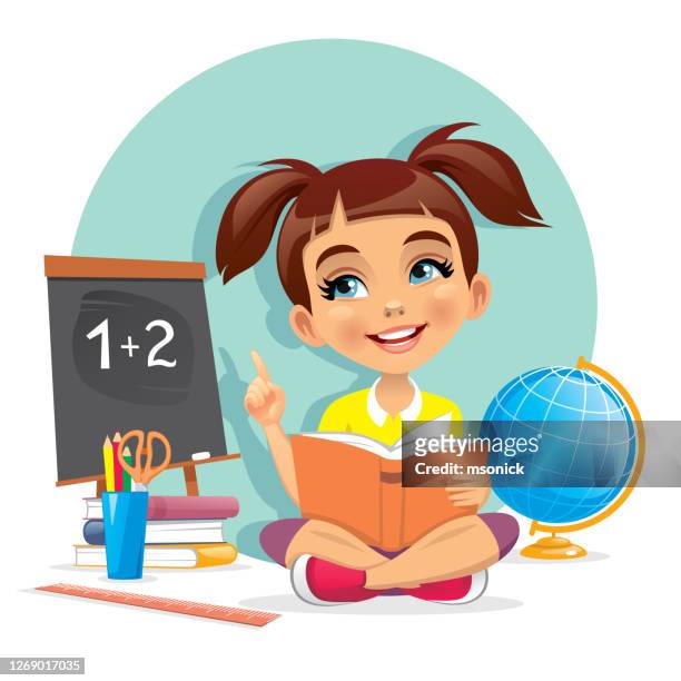 Girl Studying High-Res Vector Graphic - Getty Images