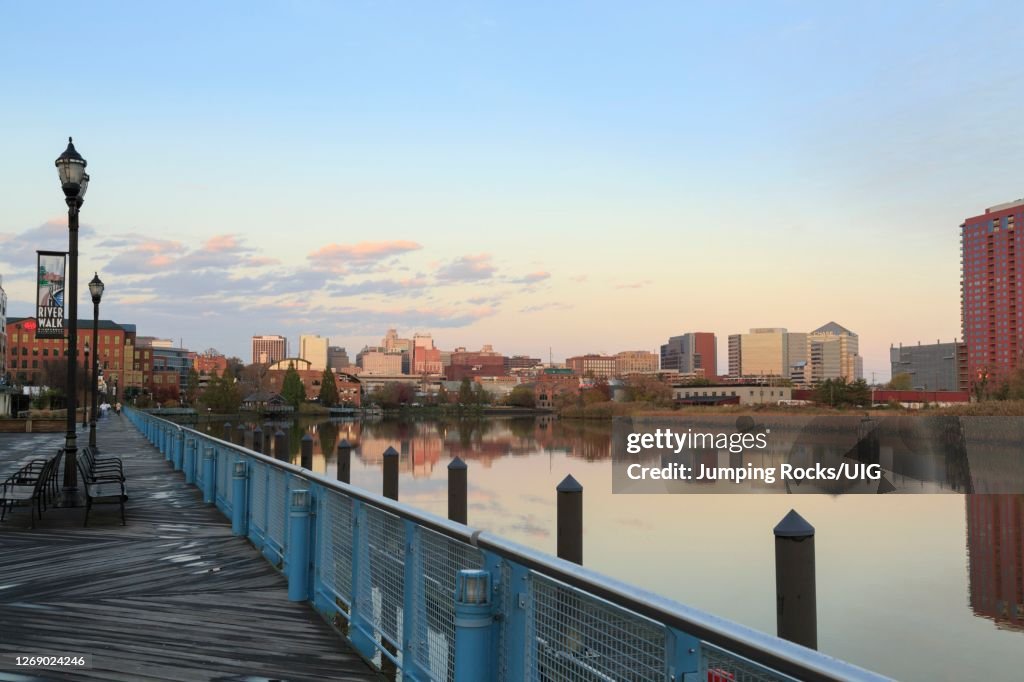 Riverfront on the Christina River, Wilmington, Delaware, USA