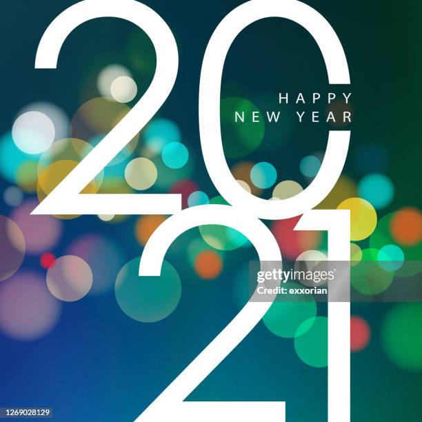 neujahrsfeiern 2021 - 2021 stock-grafiken, -clipart, -cartoons und -symbole