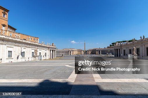 Saint Peter's Square, Rome, Italy.