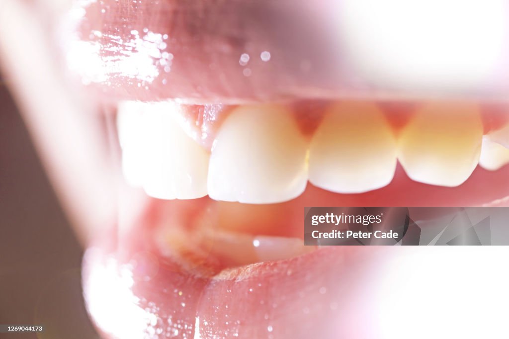 Smiling mouth with good teeth