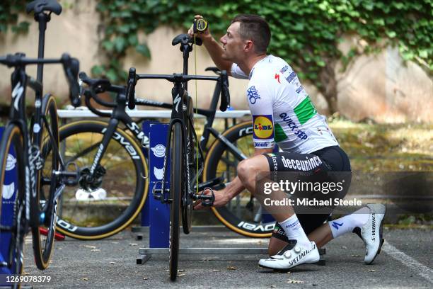 Sam Bennett of Ireland and Team Deceuninck - Quick-Step / Specialized bike / during the Team Deceuninck - Quick-Step - Training / #TDF2020 / @LeTour...