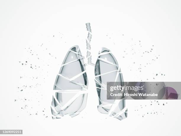 broken glass lung - glass lung stock pictures, royalty-free photos & images