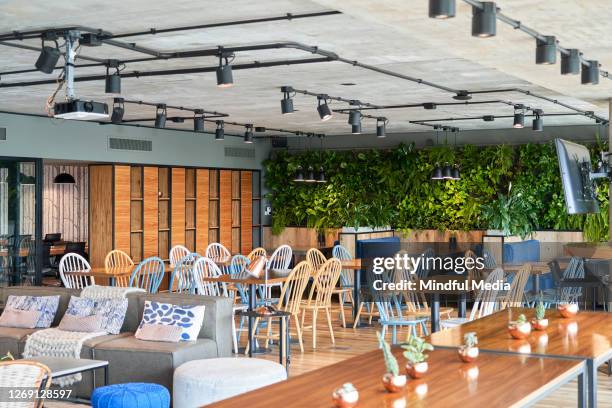 Interior View Of Modern Office Canteen High-Res Stock Photo - Getty Images