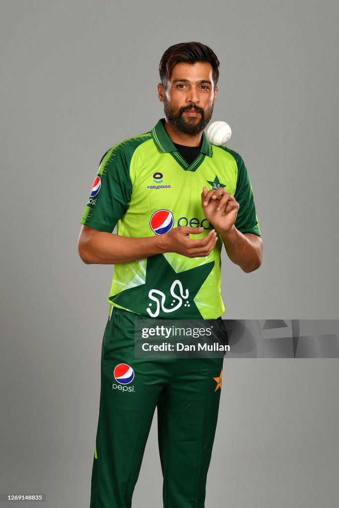 Pakistan. Amir Manager.net Mohammad Amir of Pakistan poses during the Pakistan Squad Portrait ...