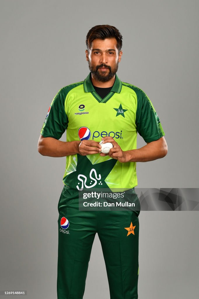 Pakistan. Amir Manager.net Mohammad Amir of Pakistan poses during the Pakistan Squad Portrait ...