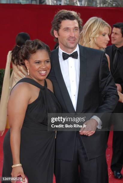 Chandra Wilson and Patrick Dempsey arrives at the 60th Annual Emmy Awards S how, September 21, 2008 in Los Angeles, California.