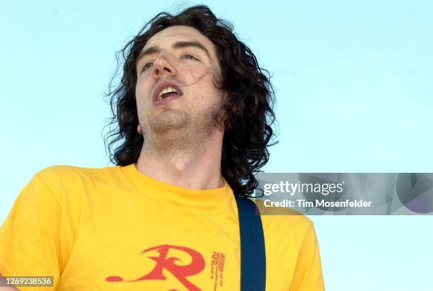 Gary Lightbody of Snow Patrol performs during Coachella 2005 at the Empire Polo Fields on April 30, 2005 in Indio, California.