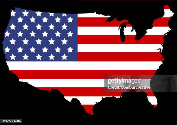 usa flag and map design - senate stock illustrations