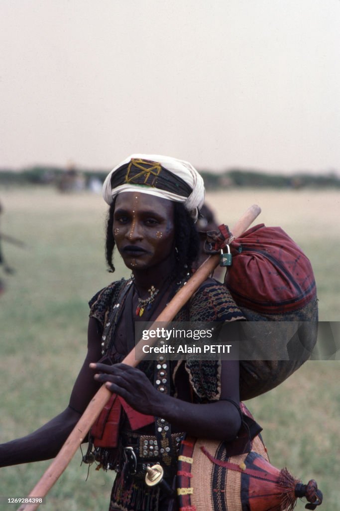 Portrait d'un danseur Wodaabe au Niger