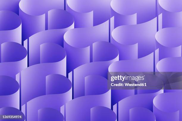 three dimensional pattern of purple question marks - question mark pattern stock illustrations