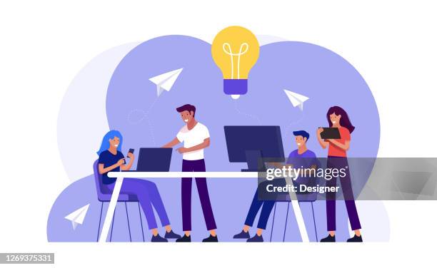 core values concept vector illustration for website banner, advertisement and marketing material, online advertising, business presentation etc. - vision and value proposition stock illustrations